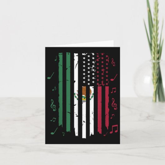 Carte Drapeau mexicain américain Drapeau mexicain (Devant)