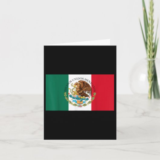 Carte Drapeau Mexicain Du Mexique Drapeau  (Devant)
