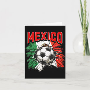 Carte Drapeau mexicain football mexique fierté futbol fa
