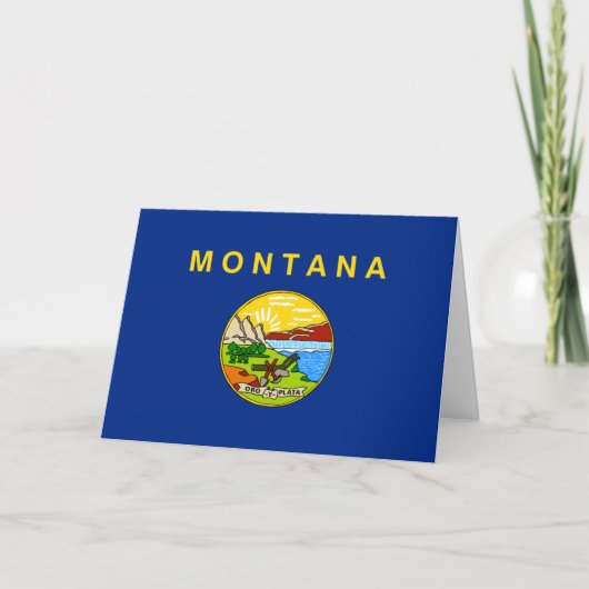 Carte Drapeau Montanan, Drapeau du Montana (Devant)