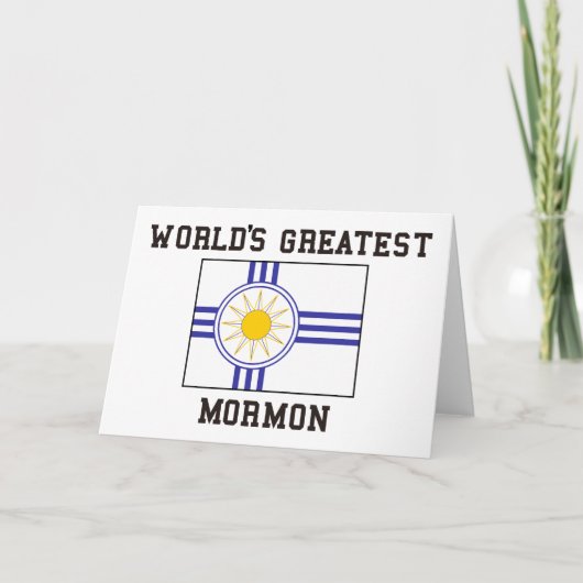 Carte Drapeau mormon (Devant)