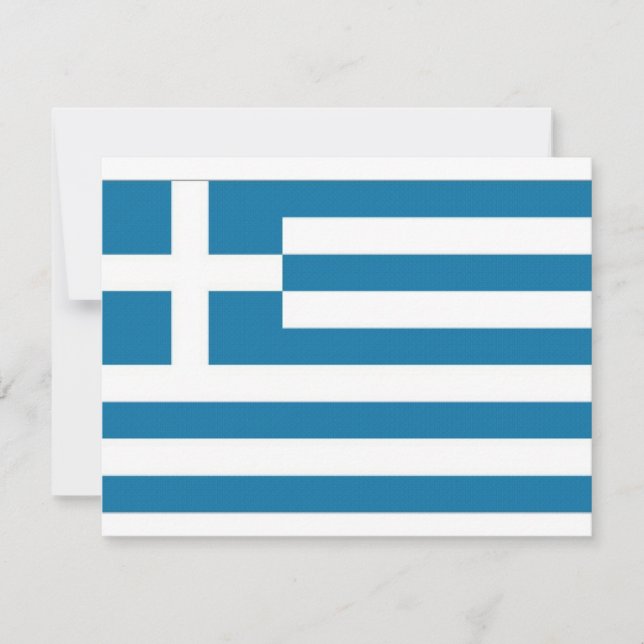 Carte Drapeau national de Grèce (Devant)