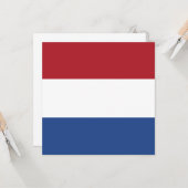Carte Drapeau néerlandais (Devant/Arrière en situation)