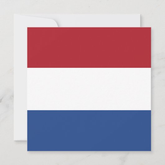 Carte Drapeau néerlandais (Devant)