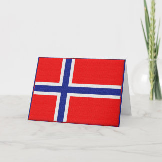 Carte Drapeau norvégien