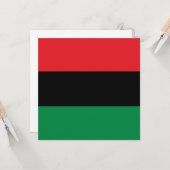 Carte Drapeau panafricain (Devant/Arrière en situation)