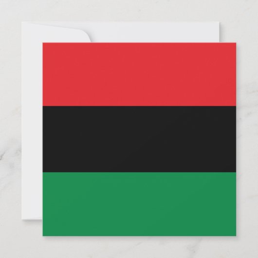 Carte Drapeau panafricain (Devant)