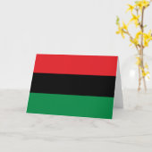 Carte Drapeau panafricain (Fleur jaune)