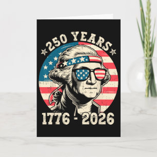 Carte Drapeau patriotique américain 250e anniversaire 25