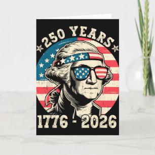 Carte Drapeau patriotique américain 250e anniversaire 4