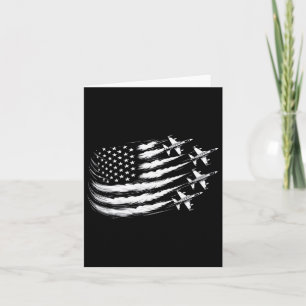 Carte Drapeau Patriotique Blanc Rouge Usa Bleu Fighter 4