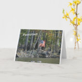 Carte Drapeau Patriotisme USA (Fleur jaune)