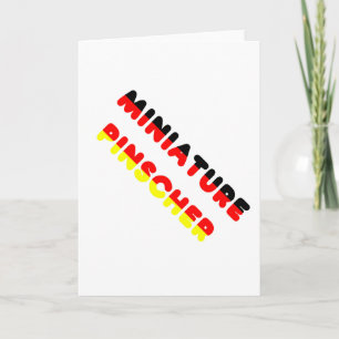 Carte Drapeau Pinscher Nain Dans Le Nom