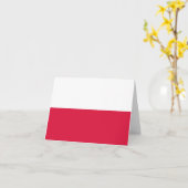 Carte Drapeau polonais (Fleur jaune)