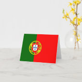 Carte Drapeau portugais (Fleur jaune)
