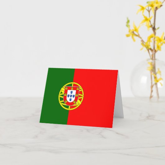Carte Drapeau portugais (Fleur jaune)