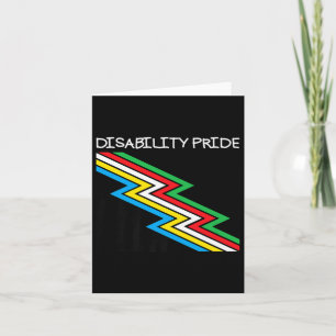 Carte Drapeau pour personnes handicapées Mois de la fier