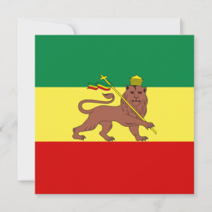 Carte Drapeau rastafarien (Rastafarianisme) (Rasta)