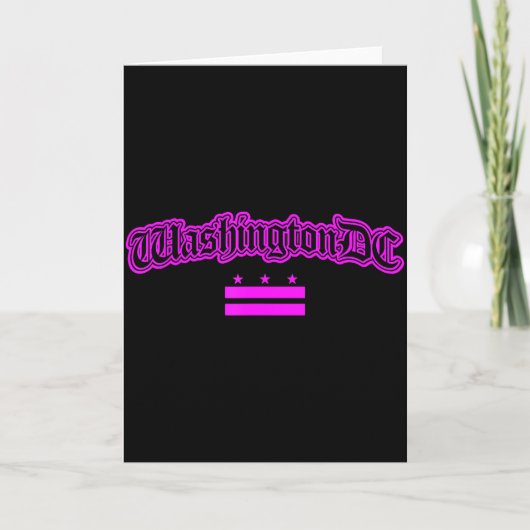 Carte Drapeau rose de Washington Dc pour femmes et fille (Devant)