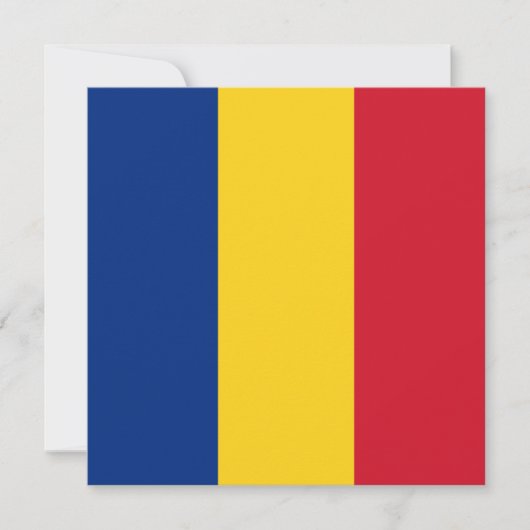 Carte Drapeau roumain (Roumanie) (Devant)