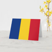 Carte Drapeau roumain (Roumanie) (Fleur jaune)