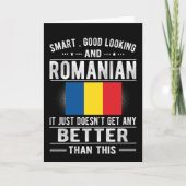 Carte Drapeau roumain Roumanie Patrimoine Roumain Racine (Devant)