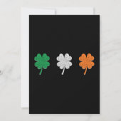 Carte Drapeau Shamrock irlandais (Devant)