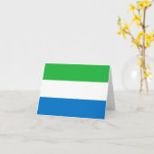 Carte Drapeau Sierra Leone (Fleur jaune)