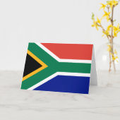 Carte Drapeau sud-africain (Fleur jaune)