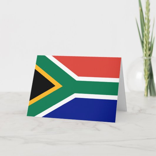 Carte Drapeau sud-africain (Devant)