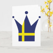 Carte Drapeau Suède (Fleur jaune)