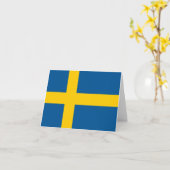 Carte Drapeau suédois (Fleur jaune)