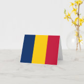 Carte Drapeau Tchad (Fleur jaune)