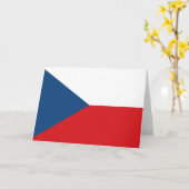 Carte Drapeau tchèque (Fleur jaune)