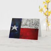 Carte Drapeau Texas (Fleur jaune)