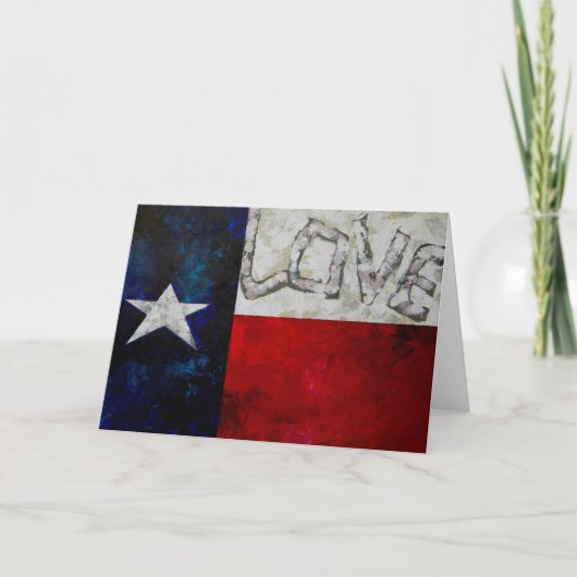 Carte Drapeau Texas (Devant)