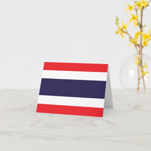 Carte Drapeau thaïlandais (Fleur jaune)