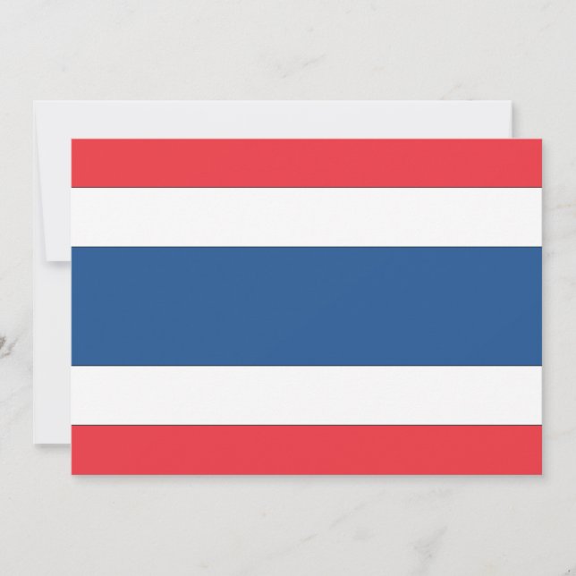 Carte Drapeau Thaïlande (Devant)