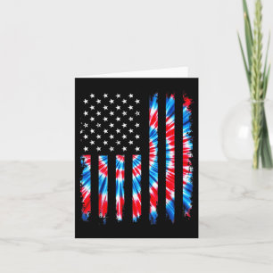 Carte Drapeau Tie Dye Usa Drapeau Patriotique Américain