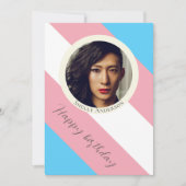 Carte Drapeau transgenre fierté trans photo (Devant)