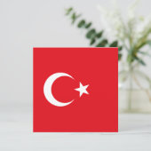 Carte Drapeau turc (Turquie) (Debout devant)