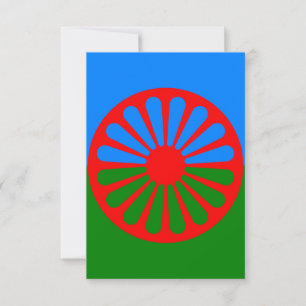 Carte Drapeau tzigane romani officiel