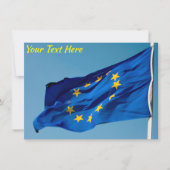 Carte Drapeau UE personnalisable (Devant)