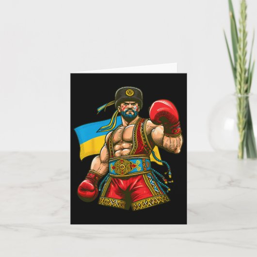 Carte Drapeau Ukraine Boxer Ukraine (Devant)