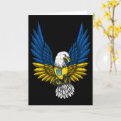 Carte Drapeau Ukraine Ukrainien 1 (Fleur jaune)