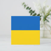 Carte Drapeau ukrainien (Ukraine) (Debout devant)