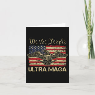 Carte Drapeau Ultra Méga We The People Fier Républicain