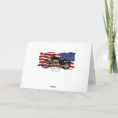 Carte Drapeau US, Étoiles et rayures, Moto, Moto (Dos)