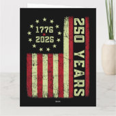Carte Drapeau Usa 250e Anniversaire (Dos)