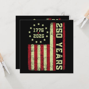 Carte Drapeau Usa 250e Anniversaire